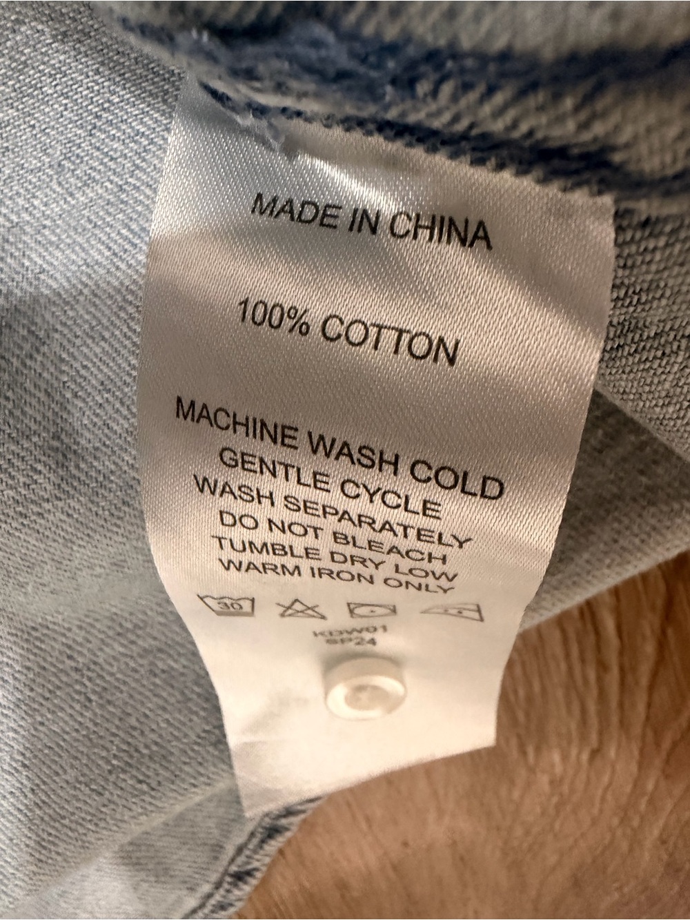 Quince Light Blue Denim Shirt Dress 0336 - Picture 3 of 4